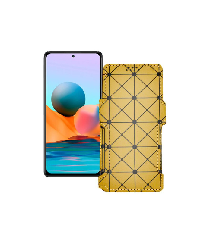 Чохол-книжка з екошкіри для телефону Xiaomi Redmi Note 10 pro 2021