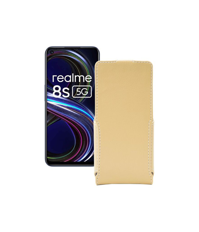 Чохол-флип з екошкіри для телефону Realme 8s 5G