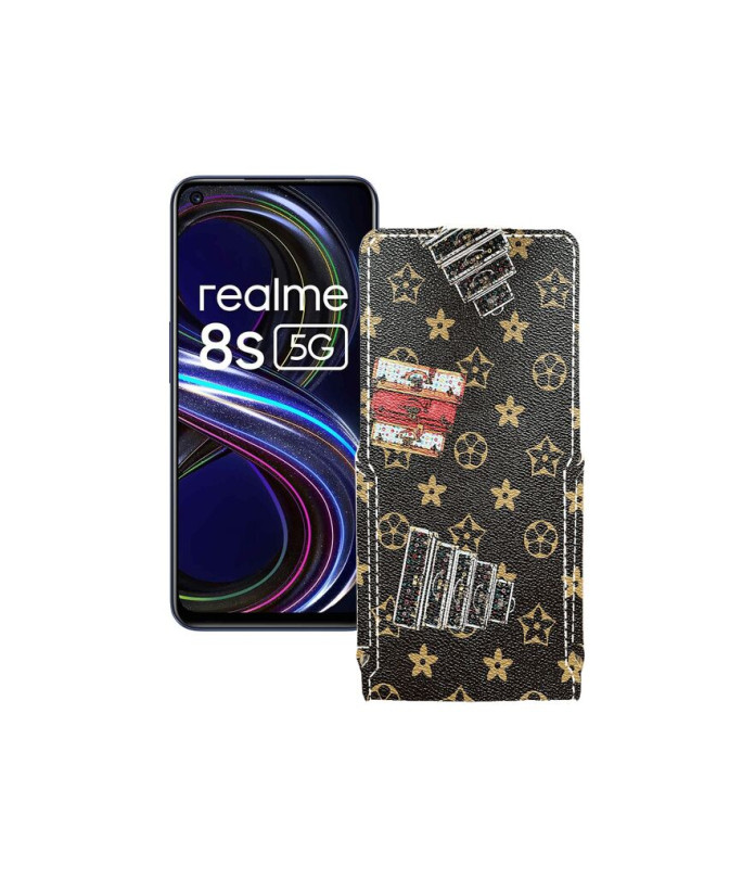 Чохол-флип з екошкіри для телефону Realme 8s 5G