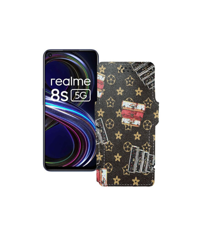 Чохол-книжка з екошкіри для телефону Realme 8s 5G