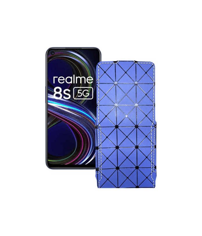 Чохол-флип з екошкіри для телефону Realme 8s 5G