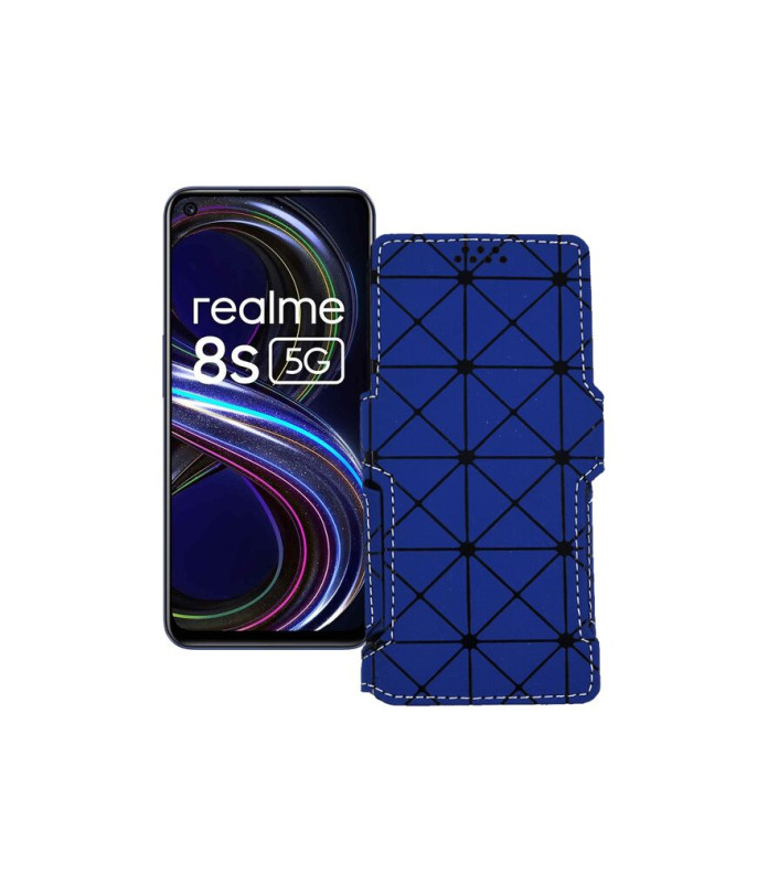 Чохол-книжка з екошкіри для телефону Realme 8s 5G