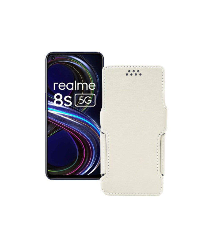 Чохол-книжка з екошкіри для телефону Realme 8s 5G