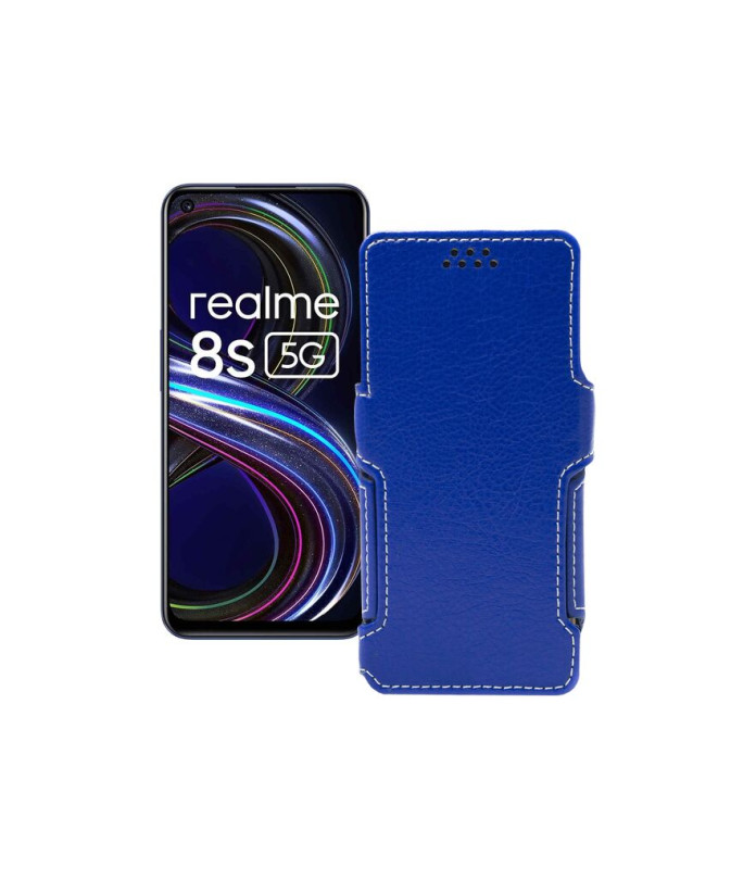 Чохол-книжка з екошкіри для телефону Realme 8s 5G