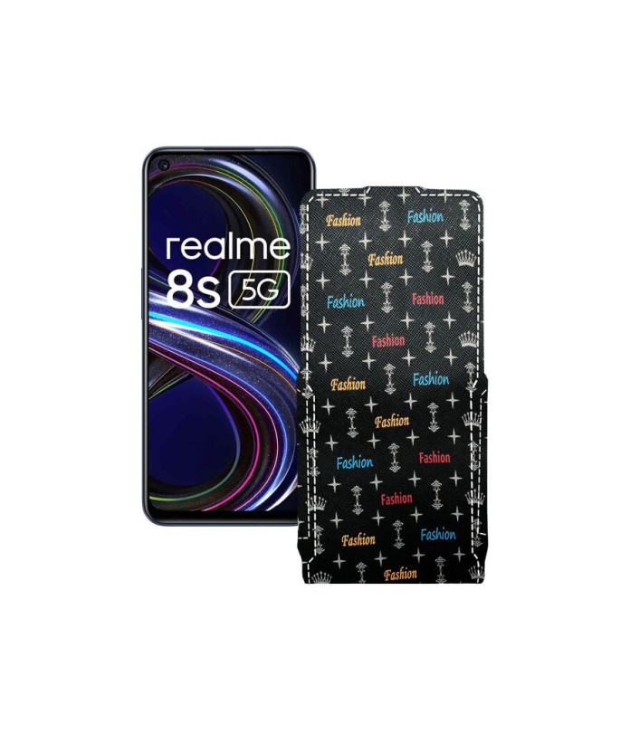 Чохол-флип з екошкіри для телефону Realme 8s 5G