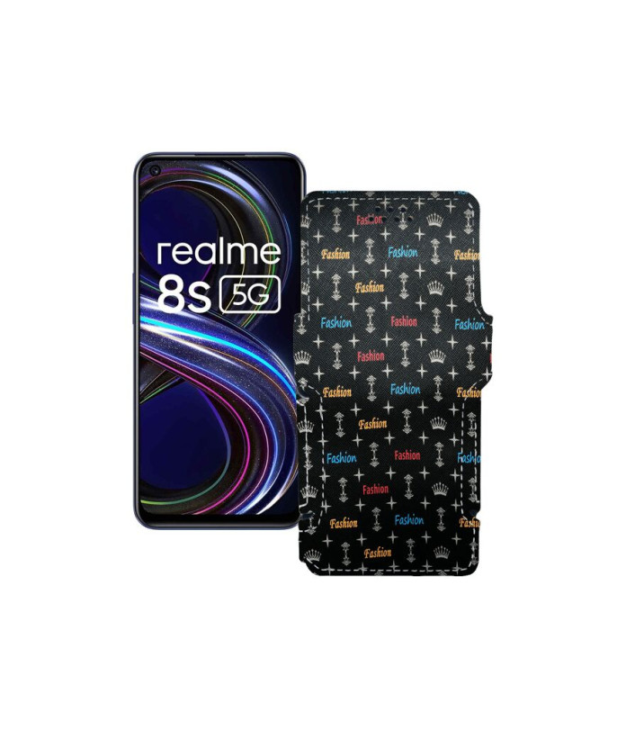 Чохол-книжка з екошкіри для телефону Realme 8s 5G