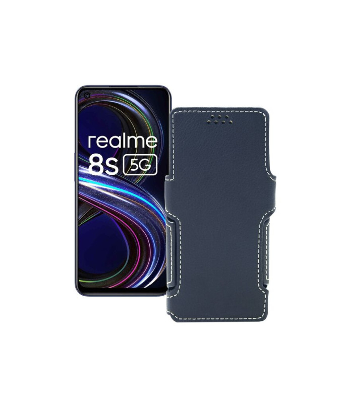 Чохол-книжка з екошкіри для телефону Realme 8s 5G