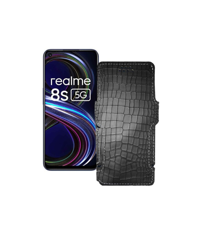 Чохол-книжка з екошкіри для телефону Realme 8s 5G