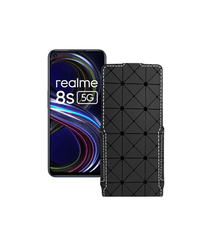 Чохол-флип з екошкіри для телефону Realme 8s 5G