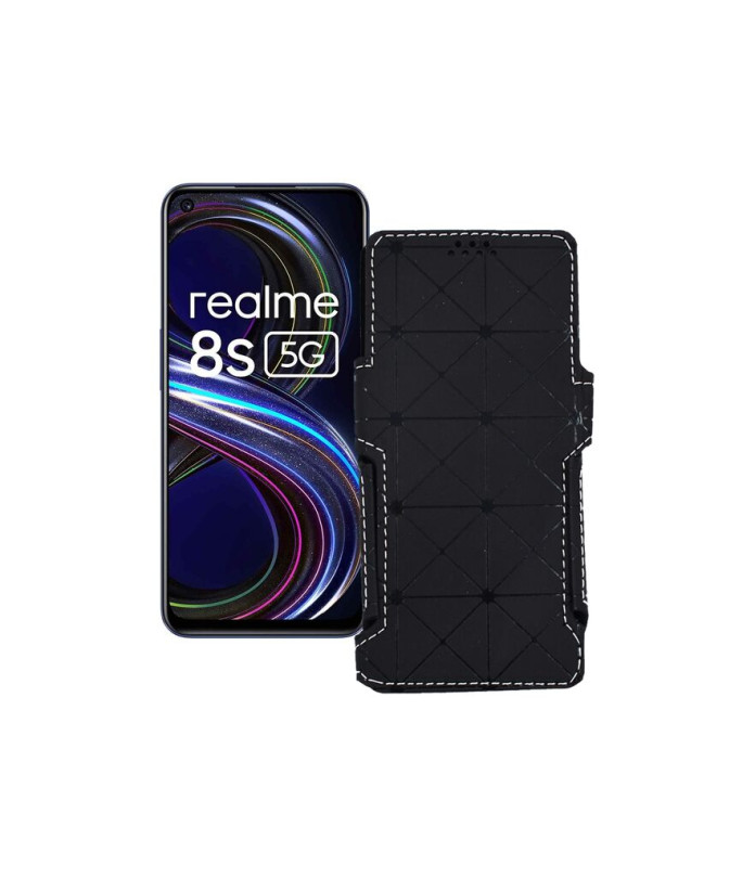 Чохол-книжка з екошкіри для телефону Realme 8s 5G