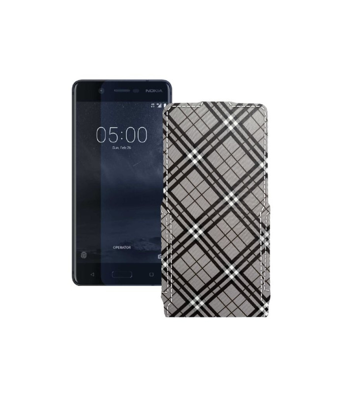 Чохол-флип з екошкіри для телефону Nokia 5