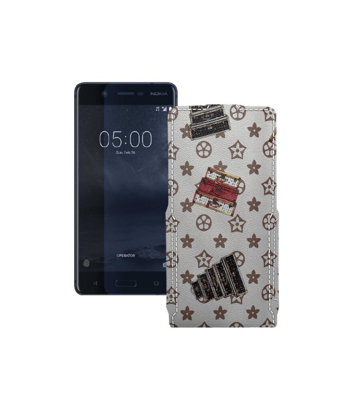 Чохол-флип з екошкіри для телефону Nokia 5