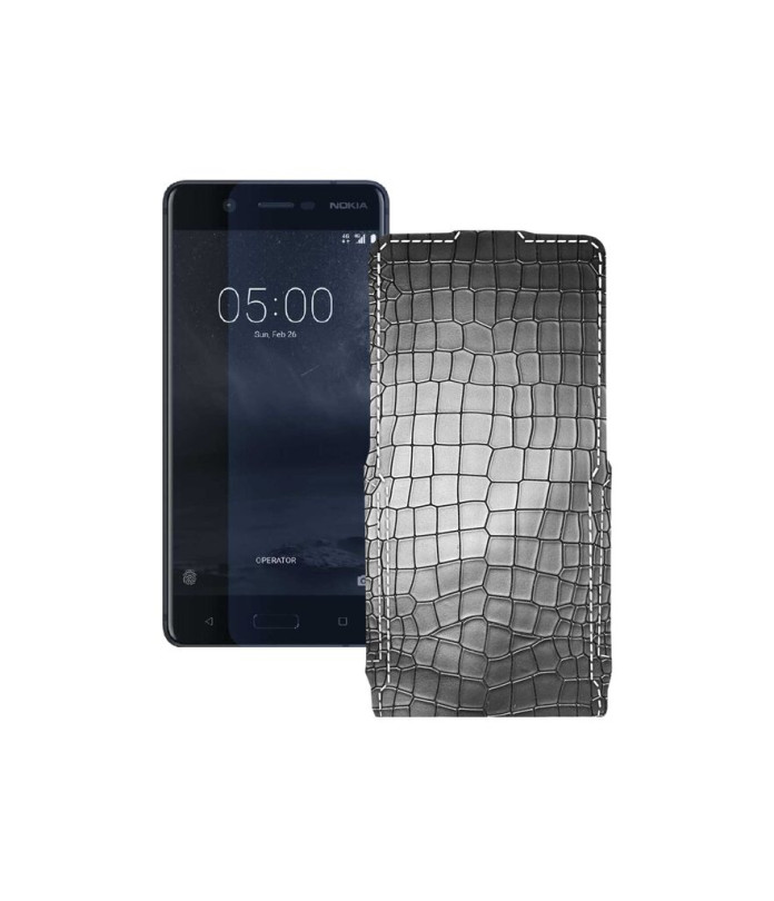 Чохол-флип з екошкіри для телефону Nokia 5