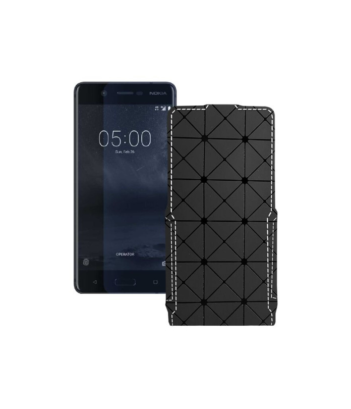 Чохол-флип з екошкіри для телефону Nokia 5