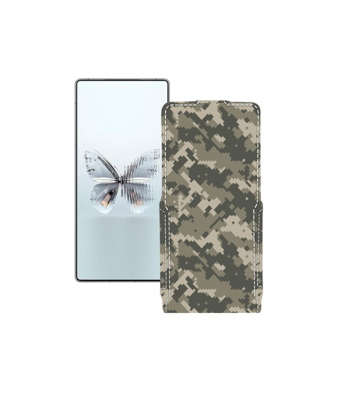 Чохол-флип з екошкіри для телефону ZTE Nubia RedMagic 10 Pro