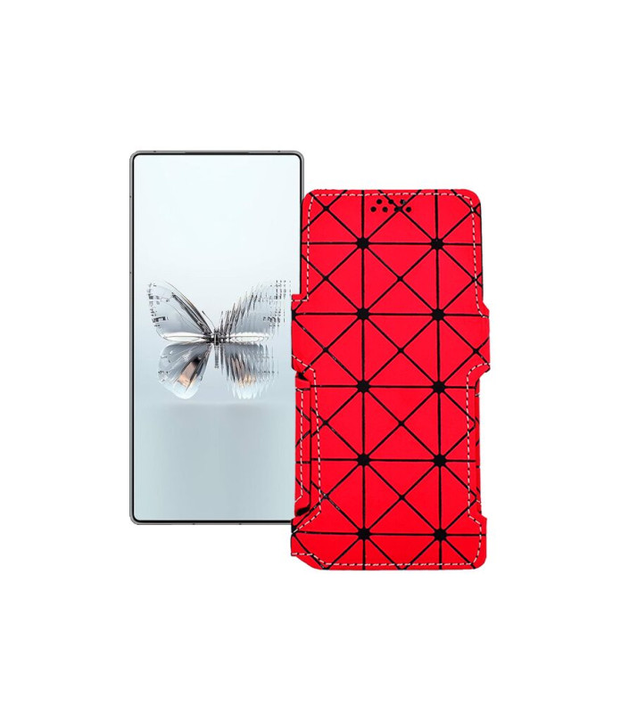 Чохол-книжка з екошкіри для телефону ZTE Nubia RedMagic 10 Pro