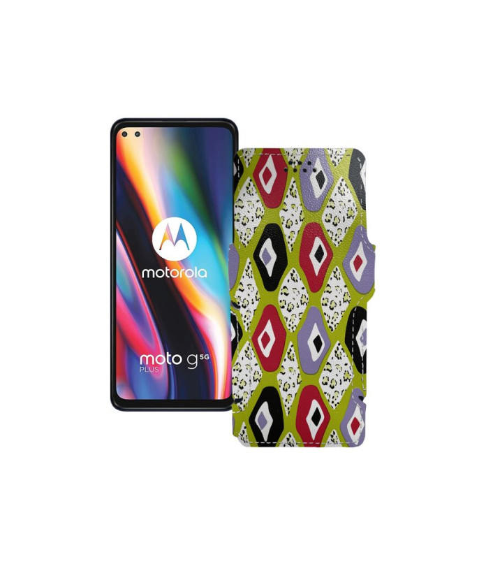 Чохол-книжка з екошкіри для телефону Motorola Moto G 5G Plus