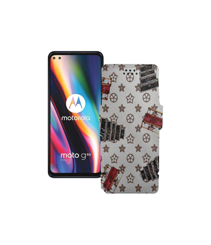 Чохол-книжка з екошкіри для телефону Motorola Moto G 5G Plus