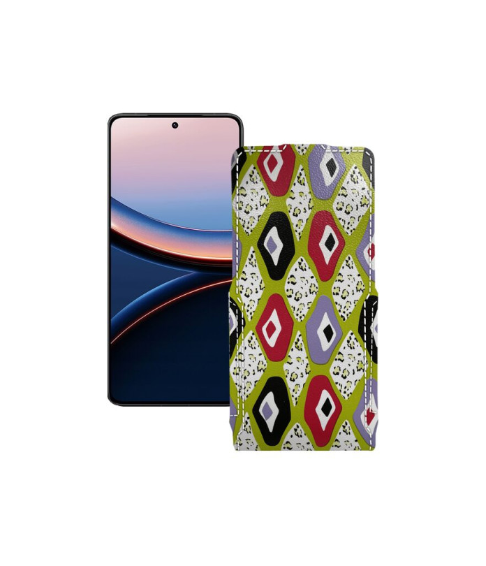 Чохол-флип з екошкіри для телефону Xiaomi Poco F7 Pro