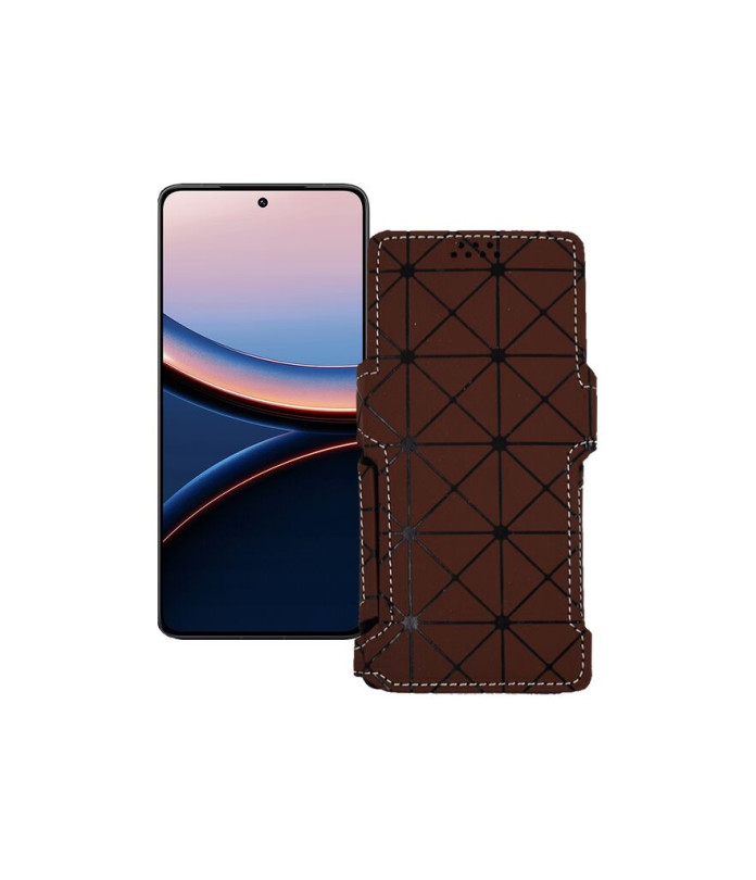 Чохол-книжка з екошкіри для телефону Xiaomi Poco F7 Pro