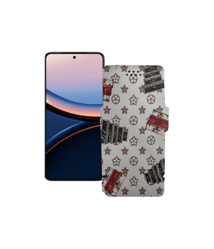 Чохол-книжка з екошкіри для телефону Xiaomi Poco F7 Pro