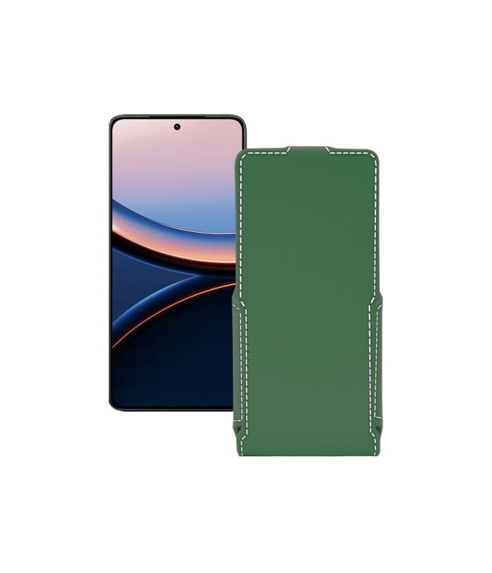 Чохол-флип з екошкіри для телефону Xiaomi Poco F7 Pro