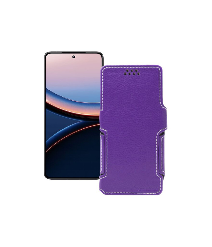 Чохол-книжка з екошкіри для телефону Xiaomi Poco F7 Pro