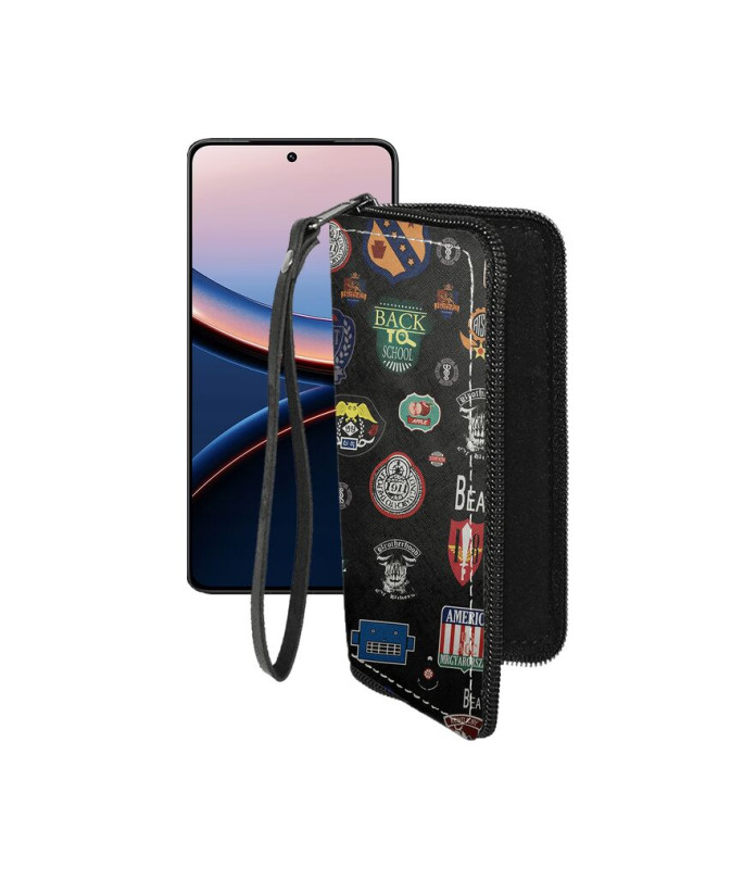 Чохол-гаманець з екошкіри для телефону Xiaomi Poco F7 Pro