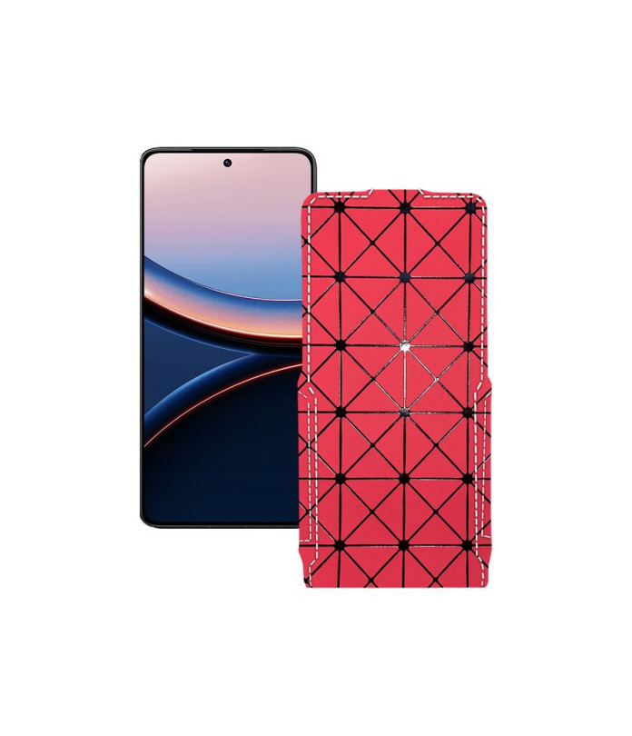 Чохол-флип з екошкіри для телефону Xiaomi Poco F7 Pro