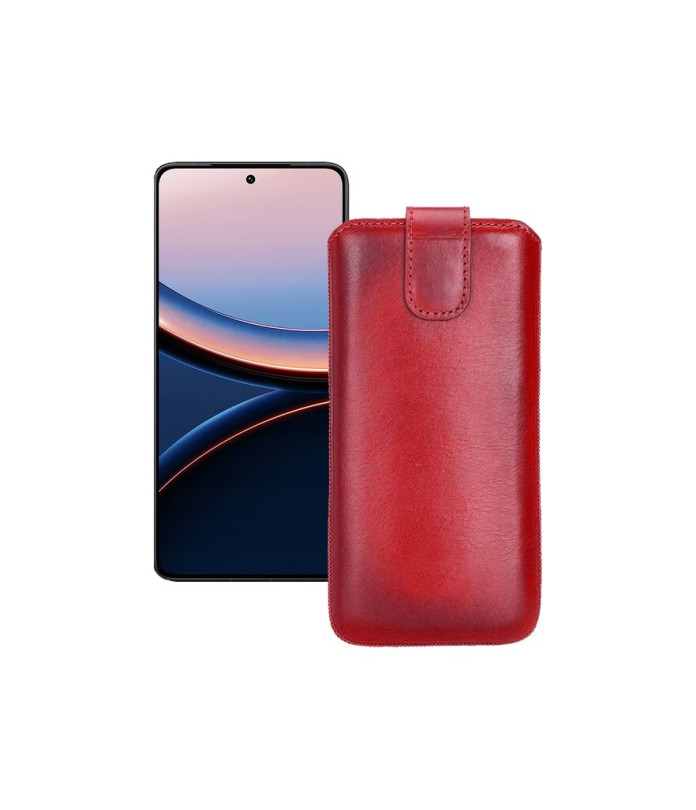 Витяжка з екошкіри для телефону Xiaomi Poco F7 Pro