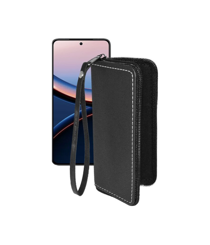 Чохол-гаманець з екошкіри для телефону Xiaomi Poco F7 Pro