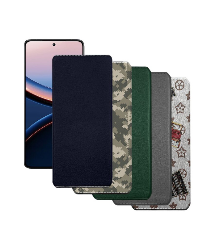 Накладка з екошкіри для телефону Xiaomi Poco F7 Pro