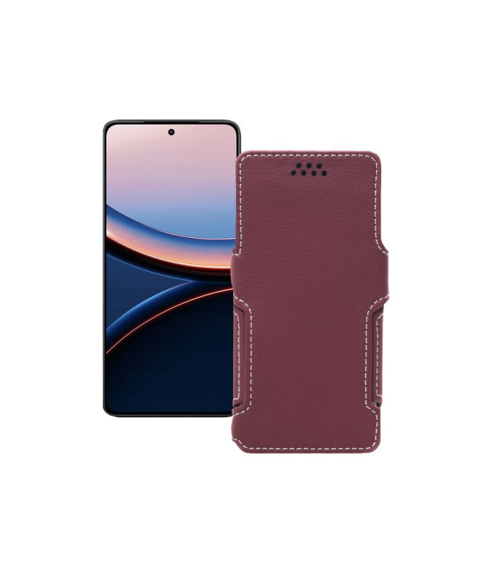 Чохол-книжка з екошкіри для телефону Xiaomi Poco F7 Pro