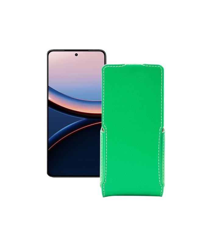 Чохол-флип з екошкіри для телефону Xiaomi Poco F7 Pro