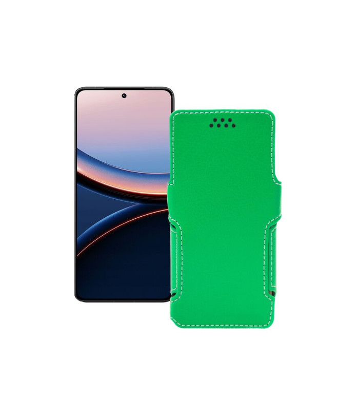 Чохол-книжка з екошкіри для телефону Xiaomi Poco F7 Pro