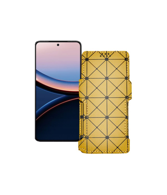 Чохол-книжка з екошкіри для телефону Xiaomi Poco F7 Pro