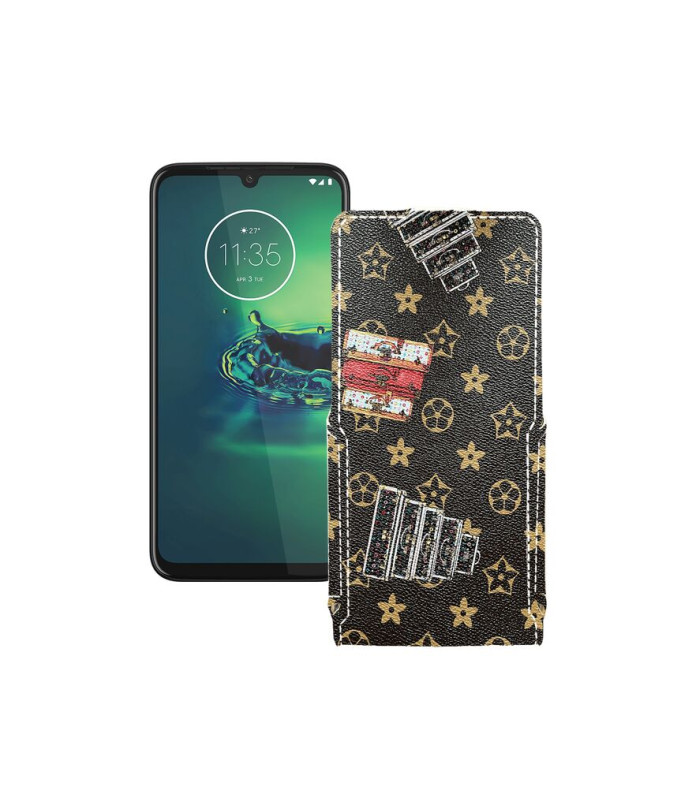 Чохол-флип з екошкіри для телефону Motorola Moto G8 Plus