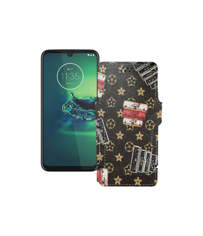 Чохол-книжка з екошкіри для телефону Motorola Moto G8 Plus