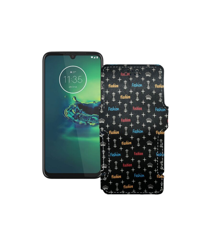 Чохол-книжка з екошкіри для телефону Motorola Moto G8 Plus