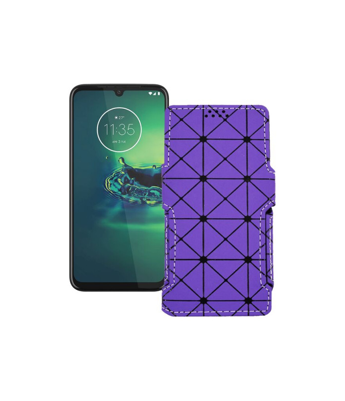 Чохол-книжка з екошкіри для телефону Motorola Moto G8 Plus