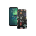 Чохол-флип з екошкіри для телефону Motorola Moto G8 Plus