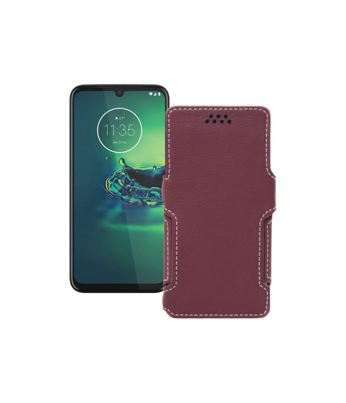 Чохол-книжка з екошкіри для телефону Motorola Moto G8 Plus