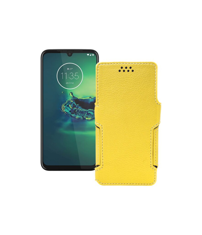 Чохол-книжка з екошкіри для телефону Motorola Moto G8 Plus