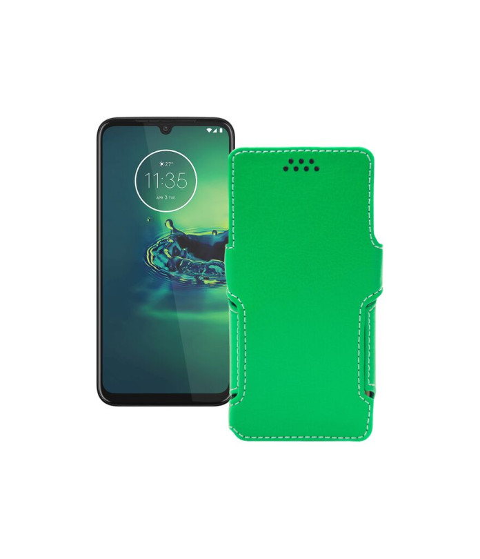 Чохол-книжка з екошкіри для телефону Motorola Moto G8 Plus