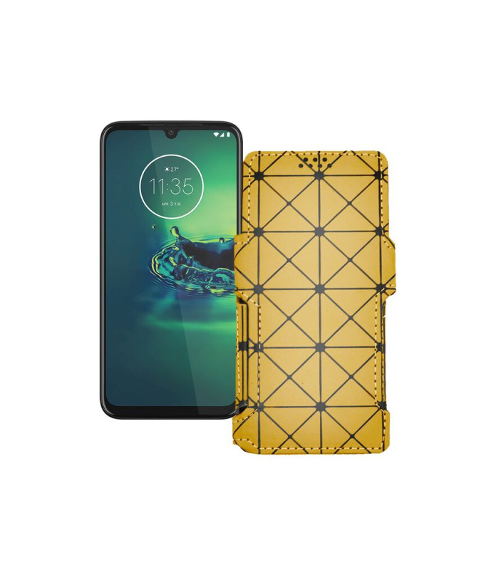 Чохол-книжка з екошкіри для телефону Motorola Moto G8 Plus