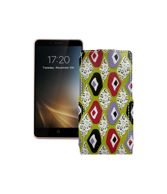 Чохол-флип з екошкіри для телефону Leagoo KIICAA