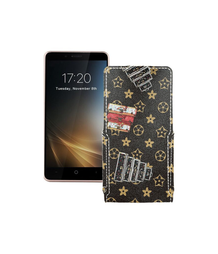 Чохол-флип з екошкіри для телефону Leagoo KIICAA