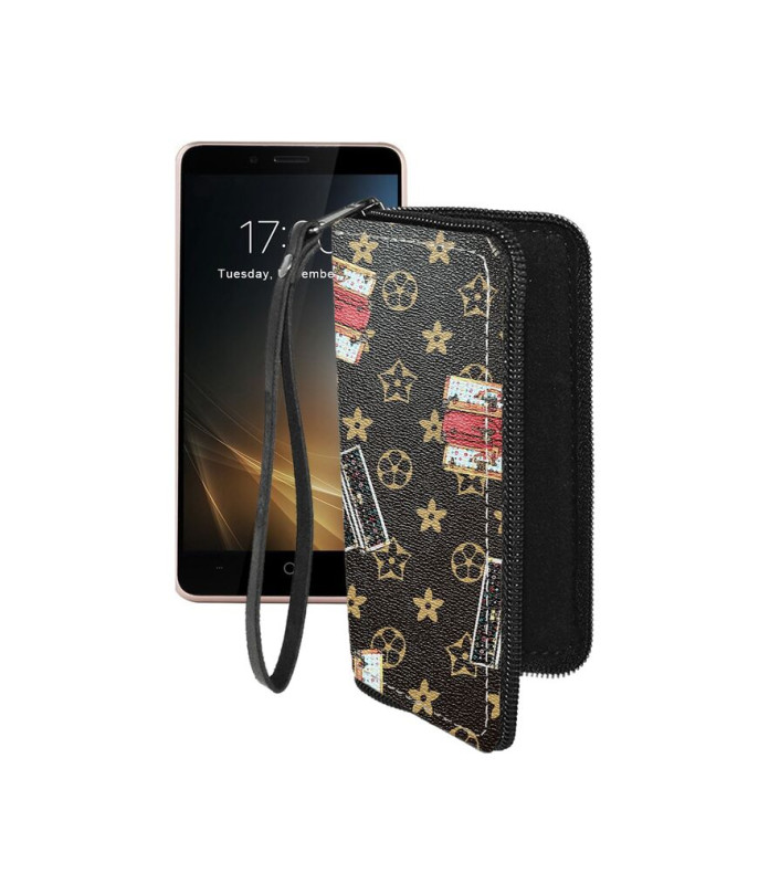 Чохол-гаманець з екошкіри для телефону Leagoo KIICAA