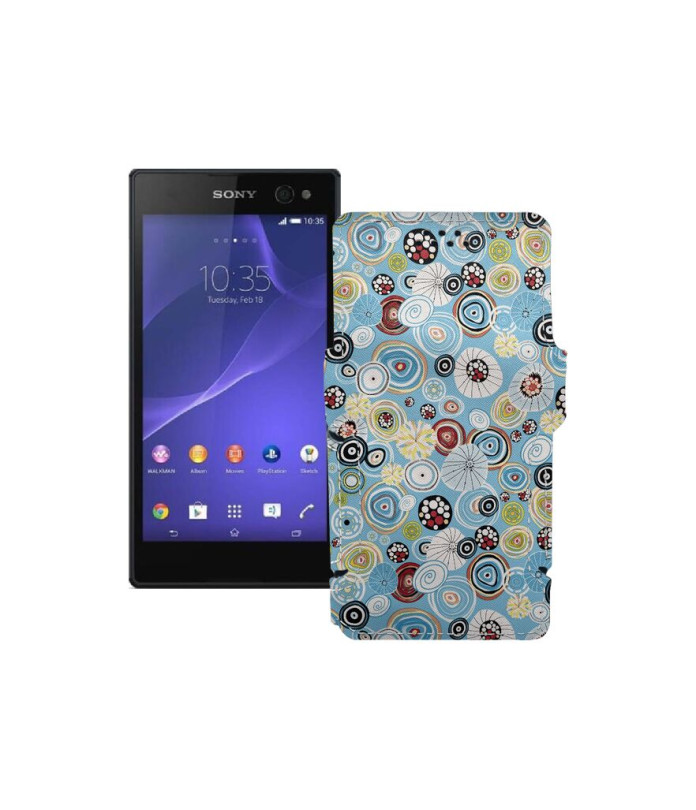 Чохол-книжка з екошкіри для телефону Sony Xperia C3 DS D2502