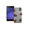 Чохол-книжка з екошкіри для телефону Sony Xperia C3 DS D2502